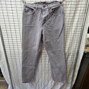 Mens 1990s Vintage Pioneer Jeans Gray USA 34x31